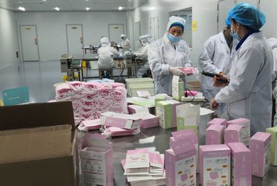 河南漯河:银鸽牌儿童口罩投产